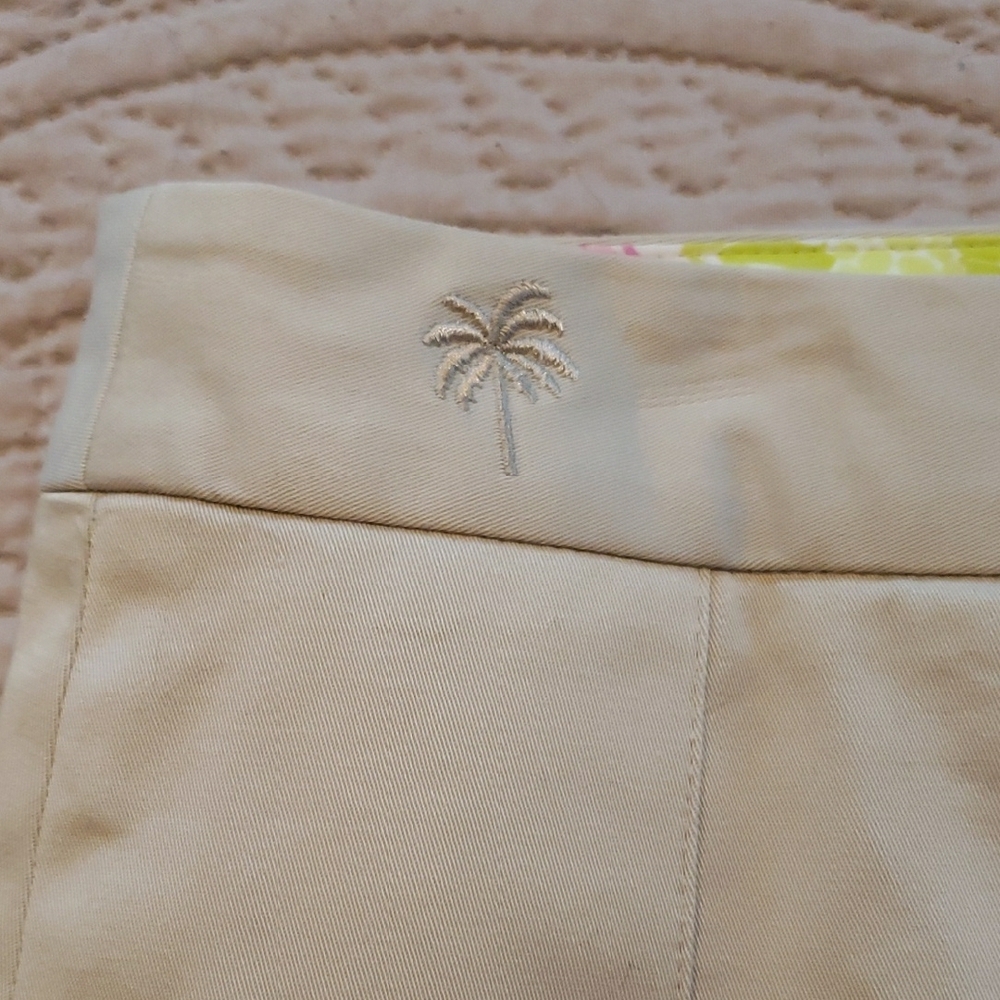 Lilly Pulitzer Neutral Beige Pleated A-Line Skirt - Picture 2 of 5